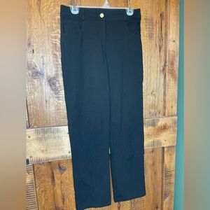 St. John Black Slacks Pants sz 4